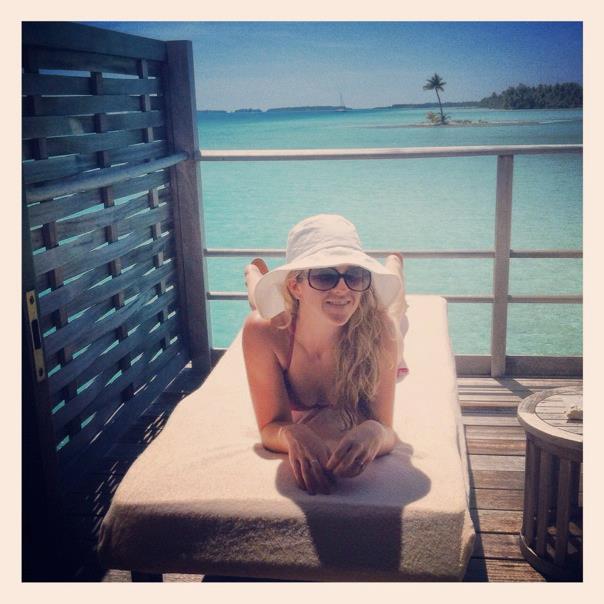 me in my Helen Kaminski Canvas Sun hat on our honeymoon last October <3