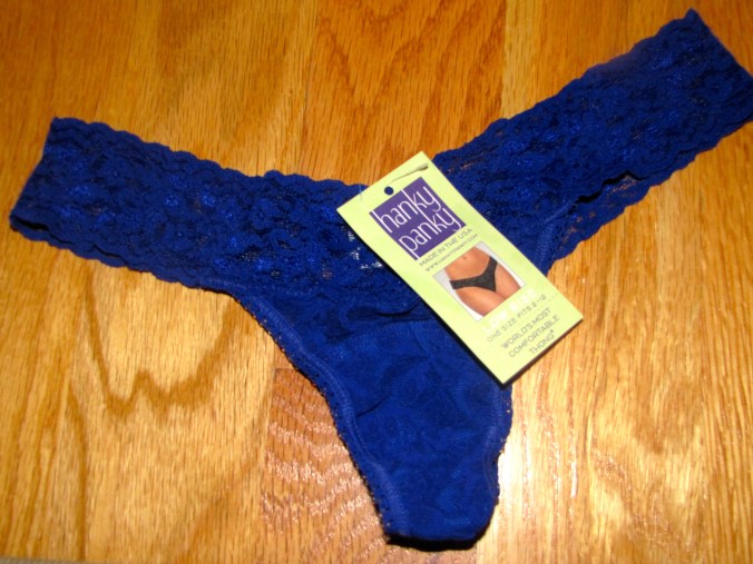 A pair of Hanky Panky's in Low Rise. Color: Lapis Blue