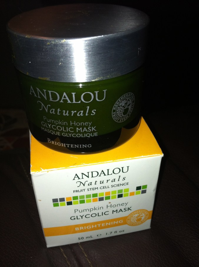 Love it! And affordable! Andalou Naturals PUMPKIN Honey Glycolic Mask
