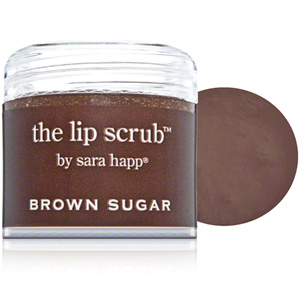 Sara Happ "the lip scrub" in brown sugar. comes in a bunch of different flavors!