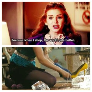 I agree with her. Retail-therapy is A THING. But, bye bye cc