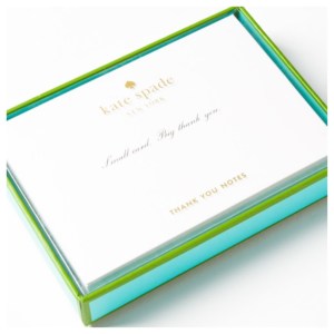 Love these Kate Spade thank you notes. Good quality paper <3