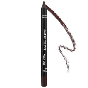 This Make Up For Ever eyeliner will give you drama but not run down ya face. It can be smudged for a less defined look. 